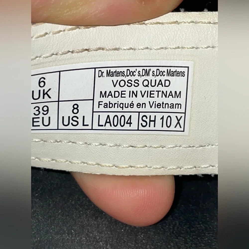 Dr.Martens Womens Sandal Platform White Leather Size Eu-39 Uk-6 Usa-8​​​​​​ - Picture 8 of 12
